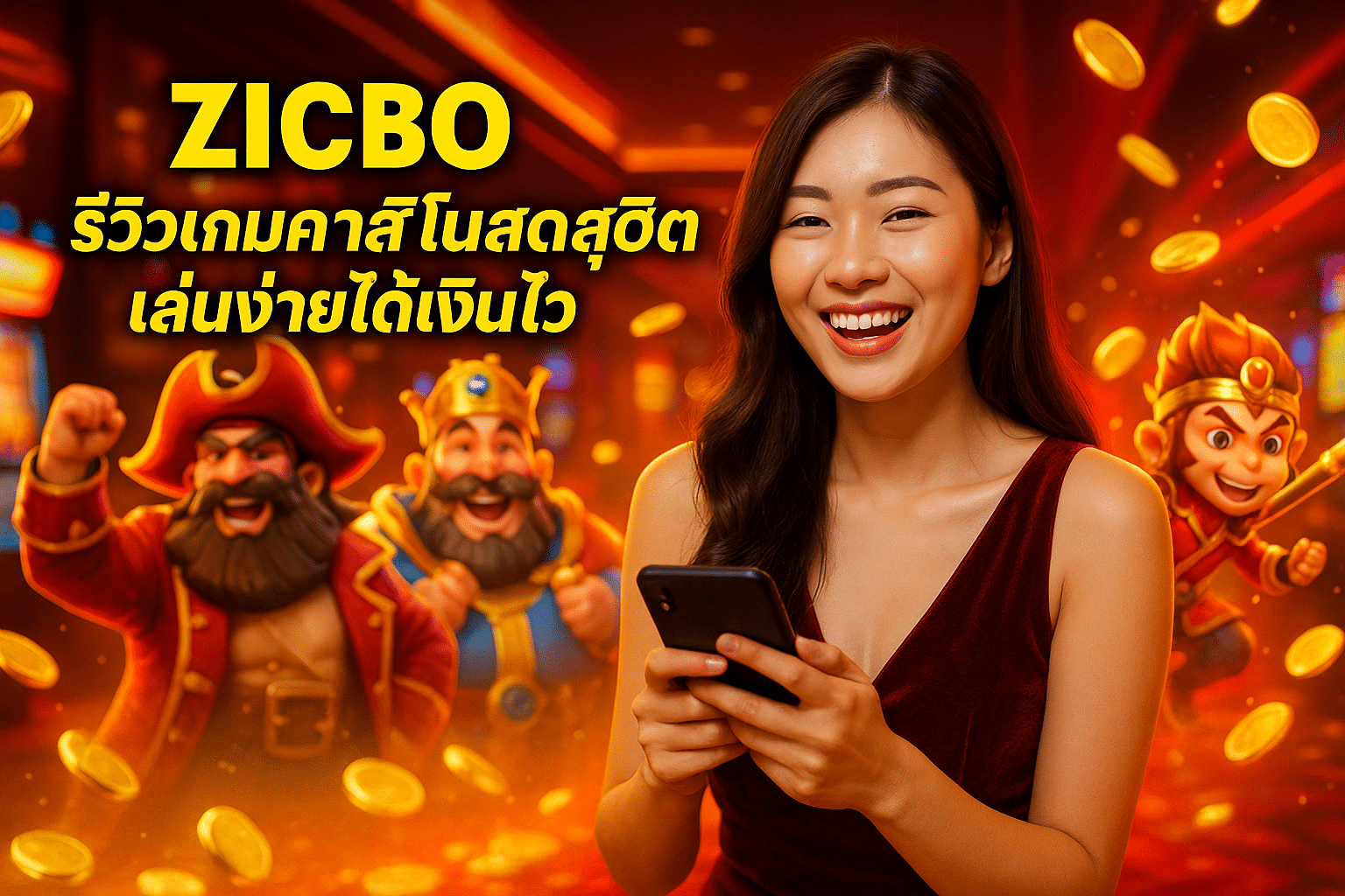 ZICBO รีวิวเกมคาสิโนสดสุดฮิต เล่นง่ายได้เงินไว